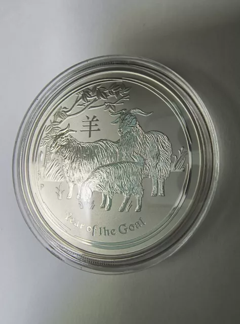 Lunar 2 Silbermünze 1 Oz 999 Australien 2015 Jahr der Ziege