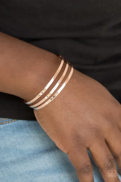 Rose Gold Street Sleek Paparazzi Bracelet