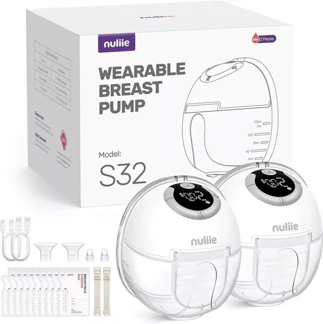 Electric Breast Pump Hands-Free Twin Pack Wearable Portable Breast Pumps