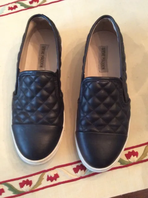 Steve Madden “Zaander” Slip on Casual Style Shoe, Black 8.5M
