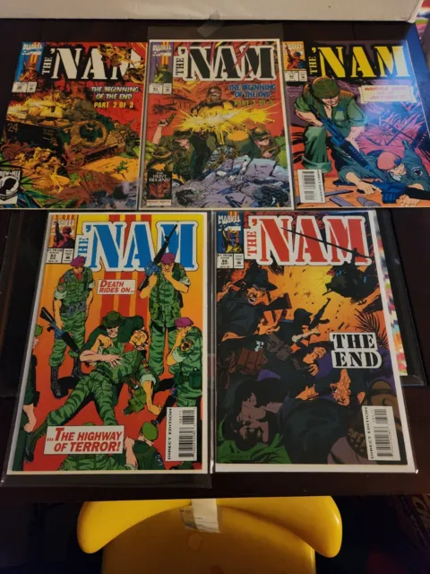 The 'Nam #80-84 1993 MARVEL COMIC BOOK 7.5-8.0 AVG V37-2