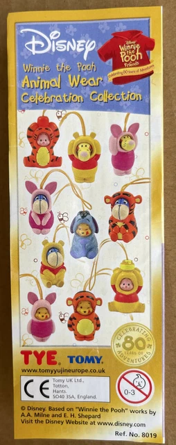 Winnie The Pooh Animal Wear Celebration Collection 80 Disney Tomy Cartine