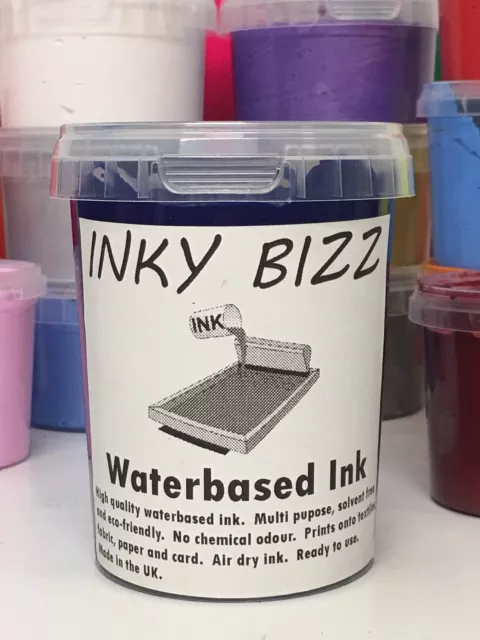 Screen Printing Waterbased Ink for Fabric Paper & Card *AMAZING QUALITY & PRICES 2