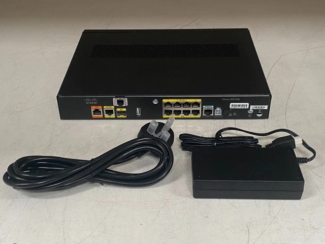CISCO C897VA-K9 ROUTER & Power Supply & Power Lead 897Va K9 Cisco897Va ...