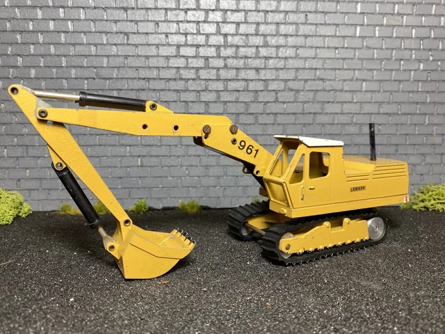 LIEBHERR R 961 BAGGER TIEFLÖFFEL RAUPEN #279.1 GESCHA 1:50 OVP | UK