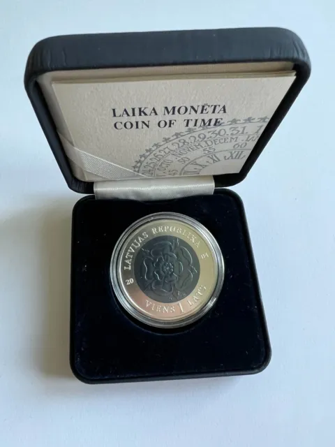 2004  Latvia Coin of Time I   Silver Niobium