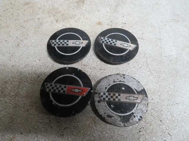 Chevy Corvette Wheel Center Caps "Fair"