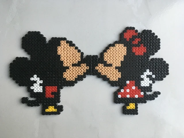 PIXEL ART / Perles A Repasser Mickey Et Minnie EUR 7,00 - PicClick IT