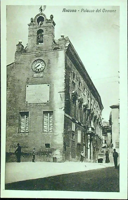 cartolina Ancona palazzo del comune  f.piccolo non viaggiata come da immagini