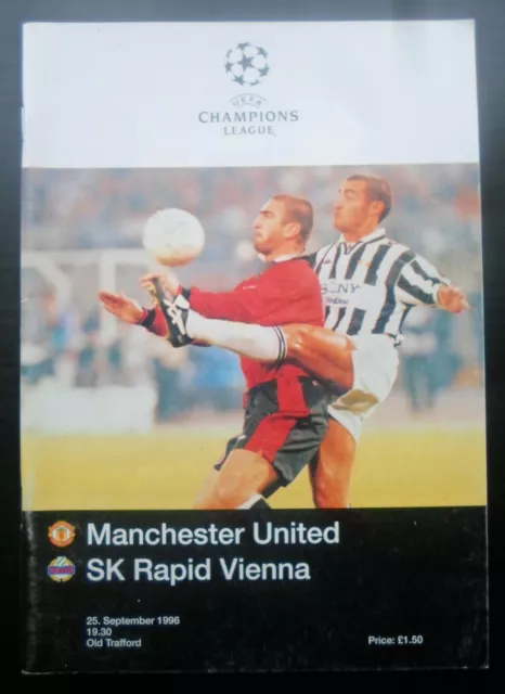 Manchester United v Rapid Vienna   Champions League  25-9-1996    Group C