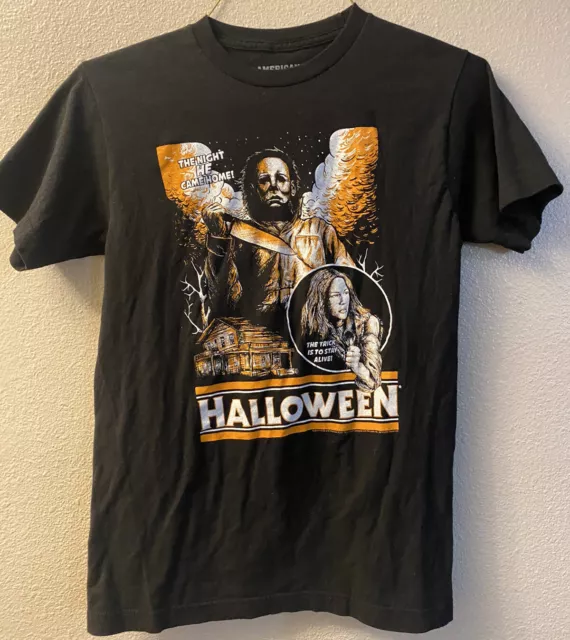 Halloween Orange Comic Shirt Horror Sketch American Classics Michael Myers