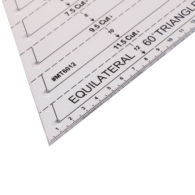 Rhombus Ruler QUILTING PATCHWORK RULER Triangle Rhombus Hexagon Acrylic Template ...