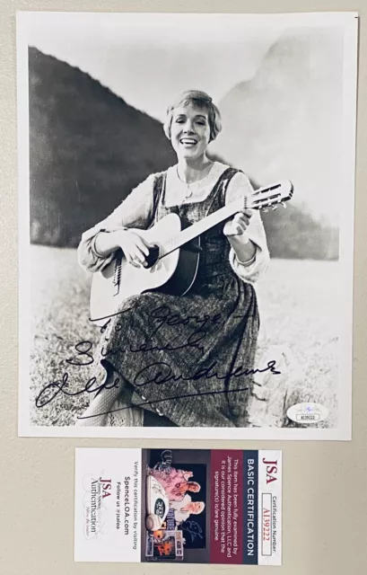 Julie Andrews Signed Autographed The Sound Of Music 8x10 Photo JSA Cert