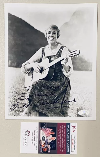 Julie Andrews Signed Autographed The Sound Of Music 8x10 Photo JSA Cert Julie Andrews Signed Autographed The Sound Of Music 8x10 Photo JSA Cert