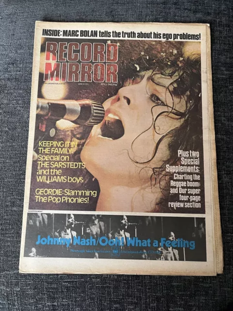 Record Mirror 30 Jun 1973 Harrison Fleetwood Ads Bolan Bob Marley see Contents