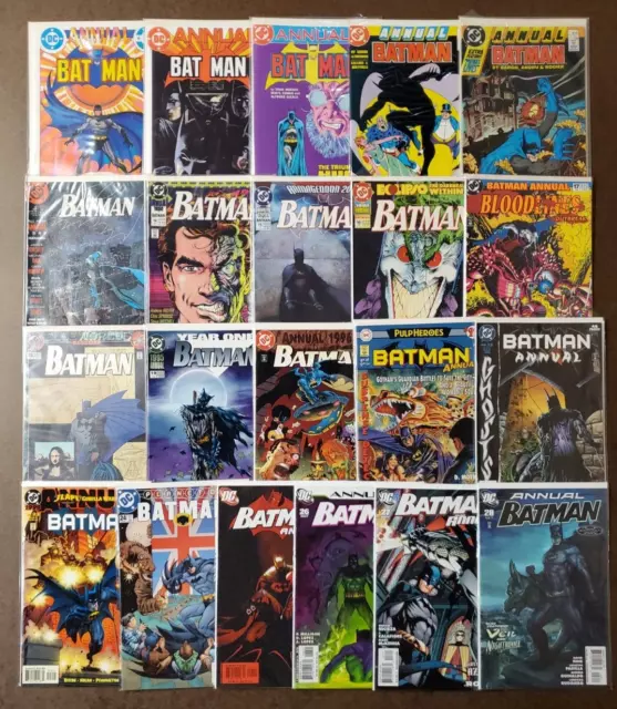 DC Comics Lot of 21 Batman Annuals 8-28 Complete Run - 1982-2011 - High Grade