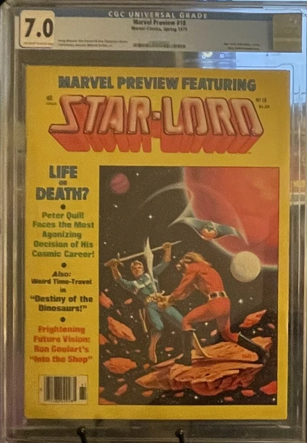 MARVEL PREVIEW #18 6th Peter Quill STAR-LORD 1979 MCU Guardians Galaxy CGC 7.0