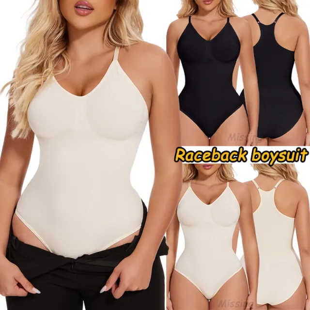 Plus Size Women's Shapewear Fajas Post-operative Tummy Compression,  Crotchless, Shaping Zippered Chest Bodysuit