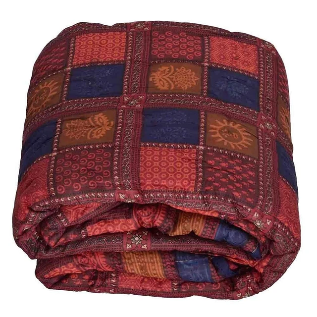 Pure Coton Jaipuri Razai Doux Et Léger All-Season Confort Double
