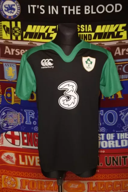 5/5 Ireland adults XL canterbury 2016 MINT away rugby union shirt jersey trikot