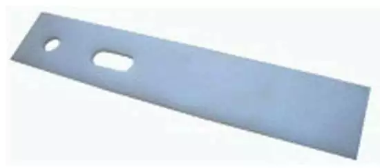 (5) White Plastic Field Cultivator Sweep Harrow Tooth Shank Protector 2" X 10"