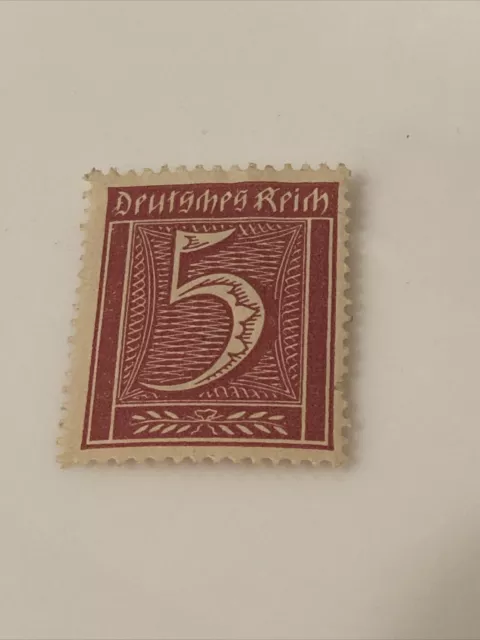 Stamp Germany Reich Mi 158 Sc 137 1921 Number Rectangle Deutsches Empire MH