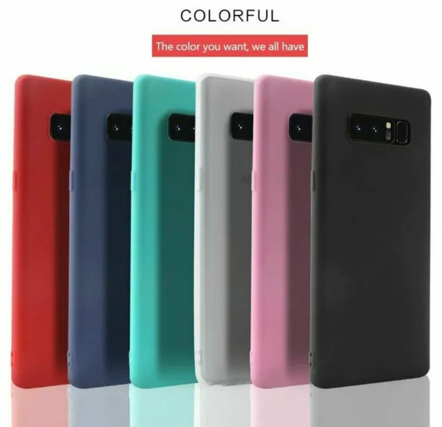 For Galaxy S21 S20 FE S10e S9+ S8 S7 Note 9 Ultra Thin Skin Matte TPU Case Cover