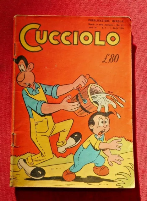 Cucciolo  #  4   Anno Iii Del 1954   Edizioni Alpe   "Buono/Ottimo"