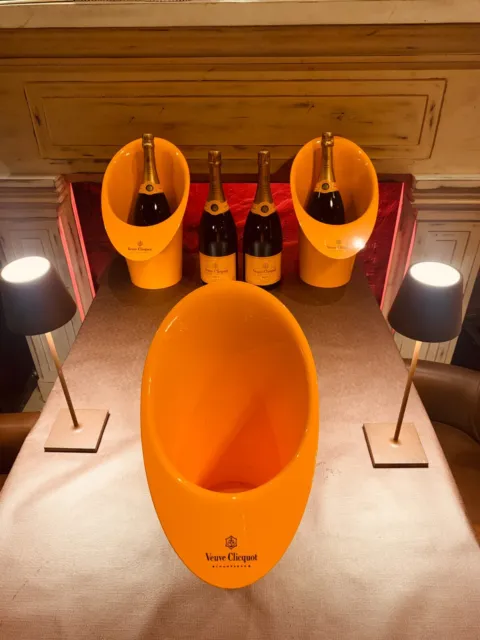 Veuve Clicquot Champagner Kühler Flaschenkühler orange Sektkühler Cooler Deko