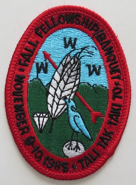 Tali Taktaki Lodge 70 General Greene NC 1985 Fall Fellowship Red Bdr (E8279)