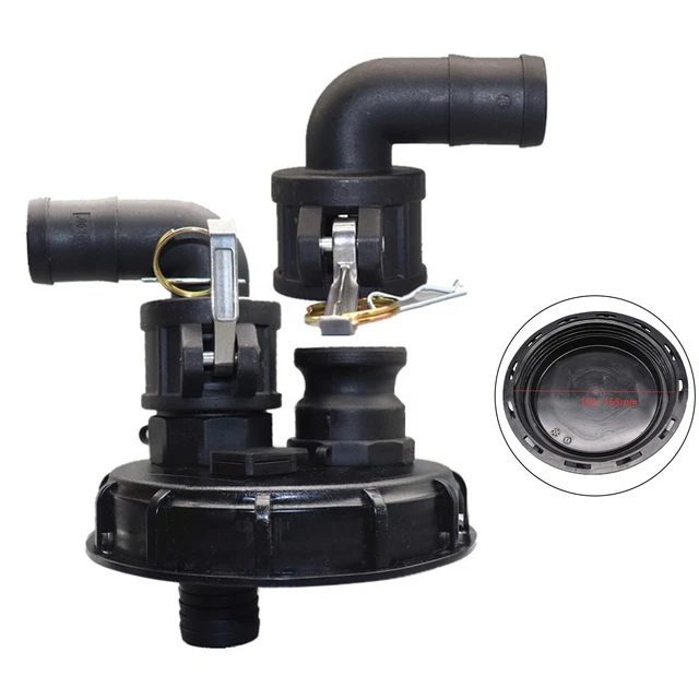 Nuovo Ibc Cappello Acqua Serbatoio Tonnellate Tamburo 162mm DN150 Pp Plastica