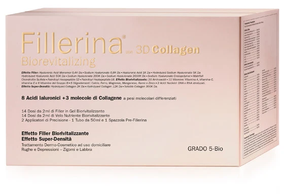 Crème Contour Des Lèvres LABO Fillerina 3D Collagène Niveau 5 Plus - Effet Remplissant, 15ml, à L'acide Hyaluronique, Unisexe