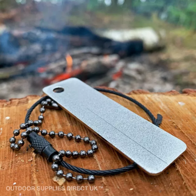 Mini Pocket Diamond Sharpening Stone | EDC Bushcraft Fishhook Sharpening Keyring