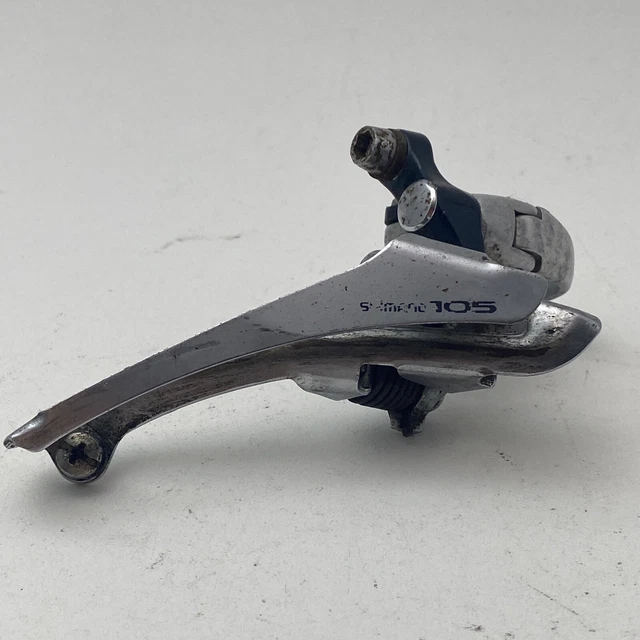 Vintage Shimano 105 Front Derailleur FD-1050 Double Clamp 28.6mm Bottom Road A15