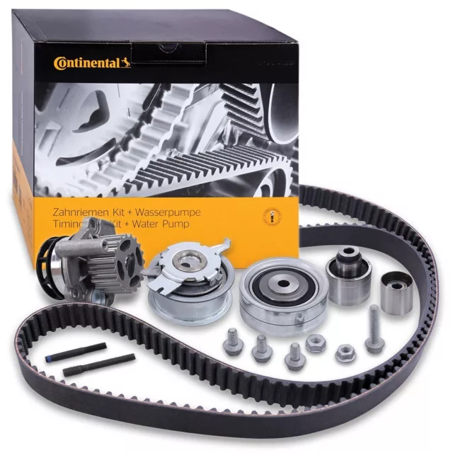 Contitech Kit De Distribution + Pompe Eau Pour Vw Touran 1T 1.6 + 2.0 Tdi