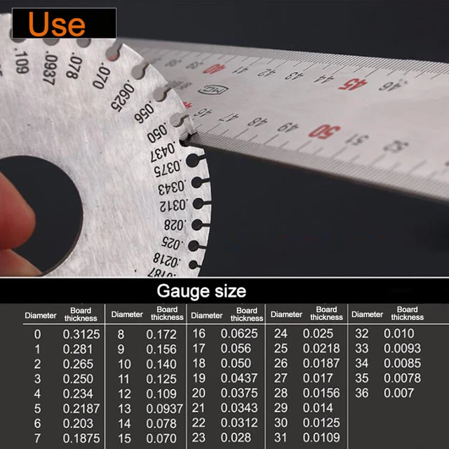 Wire Gauge Weld Diameter Gauge Welding Inspection Gauges American Standard  q