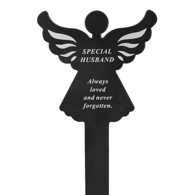 Special Husband Memorial Remembrance Grave Angel Ground Stake Plaque