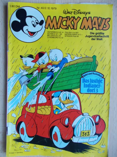 Comics, Hefte, Micky Maus, Nr. 40  / Jahrg.1979,  Walt Disneys,