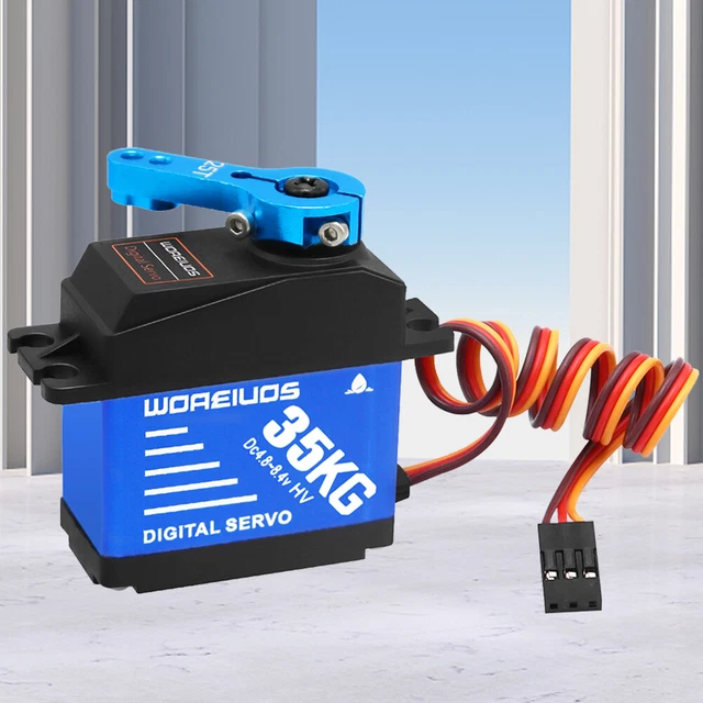 Ingranaggio sterzo digitale impermeabile IP66 coppia elevata per barca robot auto 1/10 1/8 RC