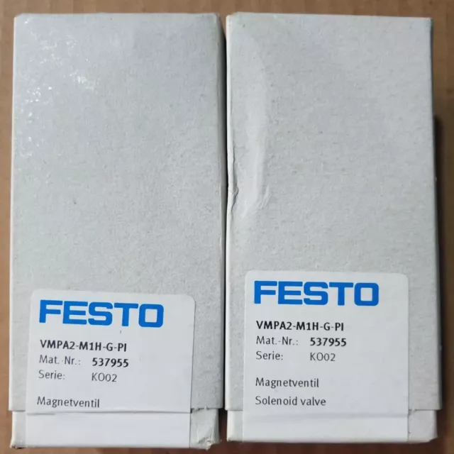 1 pieza válvula solenoide FESTO VMPA2-M1H-G-PI 537955 VMPA2-M1H-G-PI Nueva