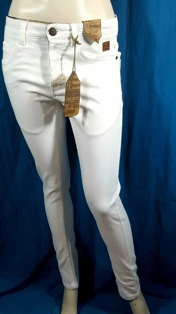 Pantalon Blanc Droit Pour Femme - Taille 38/40 - 100% Coton, Plissé - Neuf Sans étiquettes