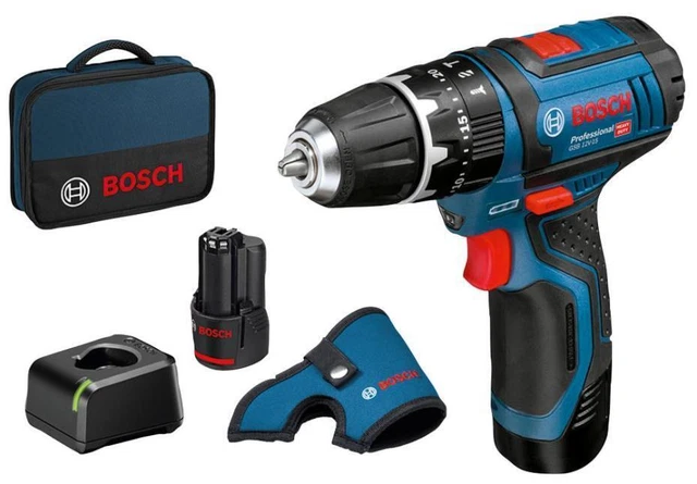 Perceuse Sans Fil BOSCH Professional 12V Avec 2 Batteries 2Ah - GSB12V15TB Neuve