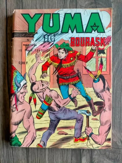 RARE bd YUMA n° 5  johnny BOURASK le petit ranger  LUG  15/03/1963 ROCKY STAR