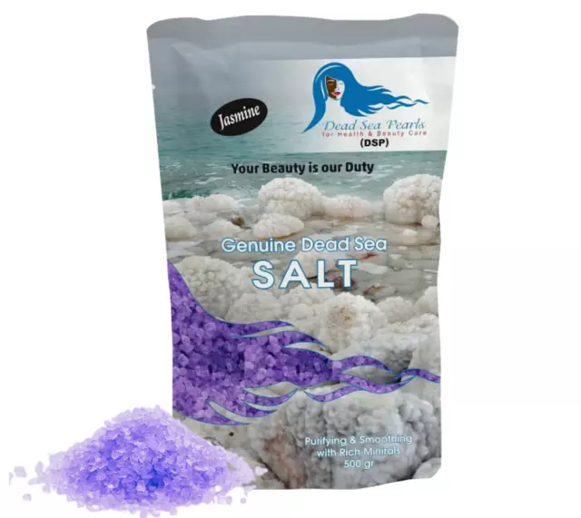 Dead Sea Salt Jasmine Natural Bath 300g Salts Pure 100% Minerals Fine Grain salt