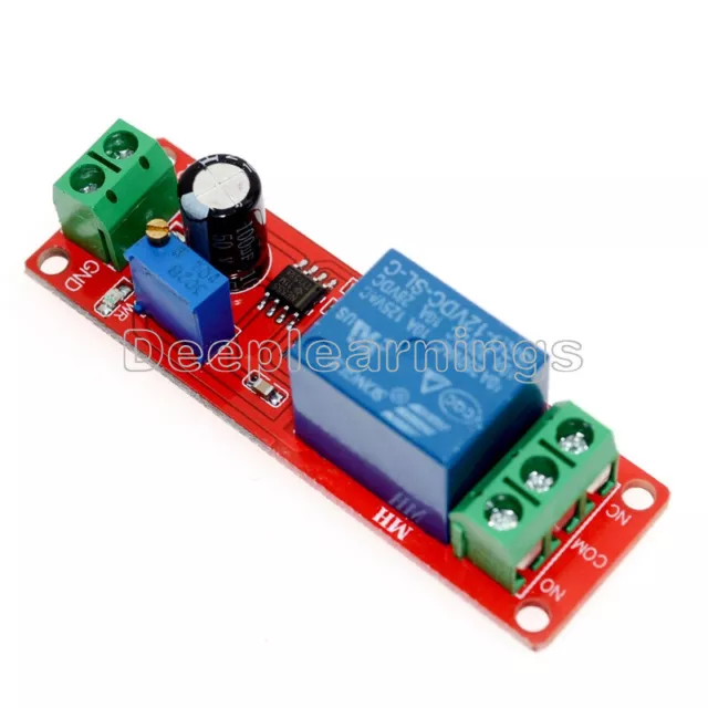 NE555 DC 12V Delay relay shield Timer Switch Adjustable Module 0 to 10 Second