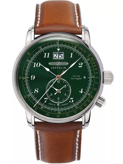 Zeppelin 8644-4 Los Angeles LZ126 Dual Time 42mm 5ATM