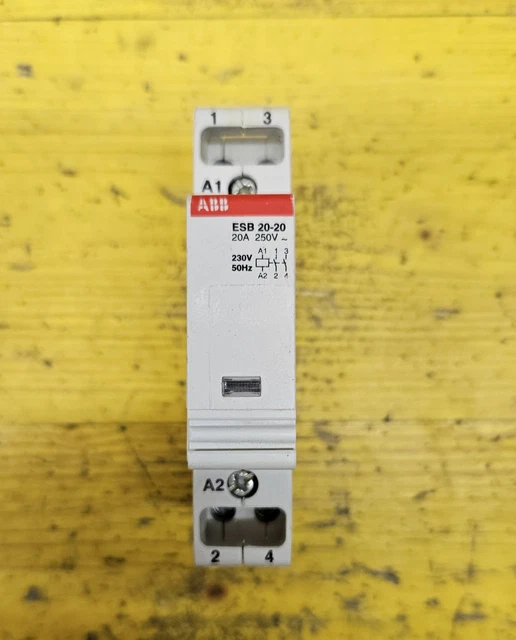 Contattore ABB ESB20-20N-06 - 2P 20A, Montaggio Su Guida DIN, Per Applicazioni Domestiche E Industriali - Foto 7