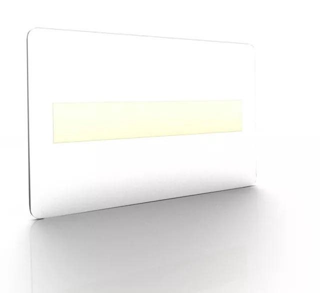 Blank White PVC Plastic ID Cards CR80/760 Micron with Signature Strip Panelx100