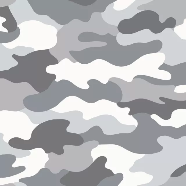 Camouflage Armée Peint AF0019 Gris Enfants Garçons Filles Maternelle Chambre