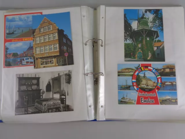 ca. 120 Ansichtskarten Emden Ostfriesland im Aktenordner (7448/177)
